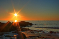 Mitternachtssonne in Hov