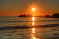 Mitternachtssonne in Hov