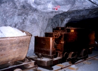 Grubenzug im Silberbergwerk Kongsberg