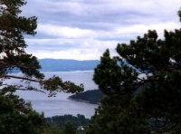 Blick auf den Oslofjord Richtung Oslo